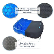 Load image into Gallery viewer, Orthopedic Gel Seat Cushion for Tailbone and Lower Back Pain Relief