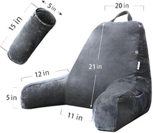 Load image into Gallery viewer, Reading Bed Pillow with Arms