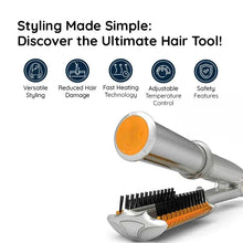 Load image into Gallery viewer, Professional 2 in 1 Rotating Iron Hair Brush