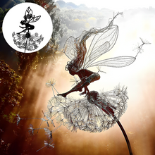 Load image into Gallery viewer, Fairy Steel Garden Sculptures