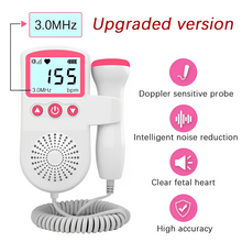 Load image into Gallery viewer, Fetal Doppler Heart Rate Monitor Home Pregnancy Baby Fetal Heart Rate Sound Detector