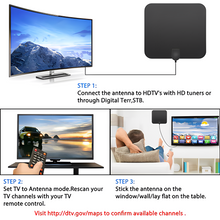 Load image into Gallery viewer, 300 Miles Indoor Digital Amplified HDTV Antenna W/ Signal Booster