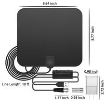 Load image into Gallery viewer, 300 Miles Indoor Digital Amplified HDTV Antenna W/ Signal Booster
