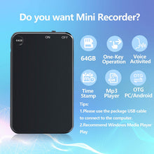 Load image into Gallery viewer, Mini Voice Activated Recorder