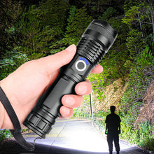Load image into Gallery viewer, Super Bright LED Tactical Flashlight Rechargeable 100000 LM