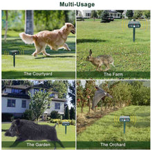Load image into Gallery viewer, Solar Powered and Ultrasonic Animal Repellent