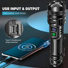 Load image into Gallery viewer, Super Bright LED Tactical Flashlight Rechargeable 100000 LM
