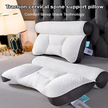 Load image into Gallery viewer, Ergonomic Goose Down Pillow, Cervical Support Comfort Down Pillow, Sleep Enhancing Pillow
