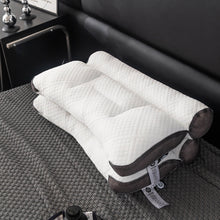 Load image into Gallery viewer, Ergonomic Goose Down Pillow, Cervical Support Comfort Down Pillow, Sleep Enhancing Pillow
