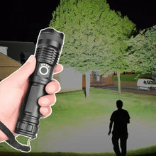 Load image into Gallery viewer, Super Bright LED Tactical Flashlight Rechargeable 100000 LM
