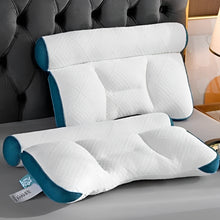Load image into Gallery viewer, Ergonomic Goose Down Pillow, Cervical Support Comfort Down Pillow, Sleep Enhancing Pillow
