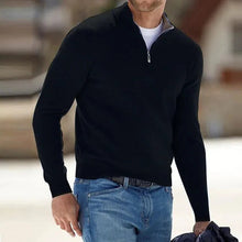 Load image into Gallery viewer, Men&#39;s Cashmere Zipper Basic Sweater
