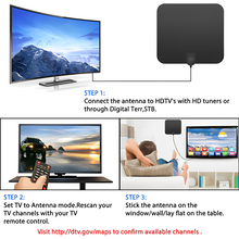 Load image into Gallery viewer, 300 Miles Indoor Digital Amplified HDTV Antenna W/ Signal Booster
