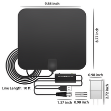 Load image into Gallery viewer, 300 Miles Indoor Digital Amplified HDTV Antenna W/ Signal Booster
